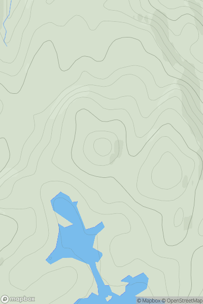 Thumbnail image for Cnoc Odhar [Scourie to Lairg] [NC141307] showing contour plot for surrounding peak